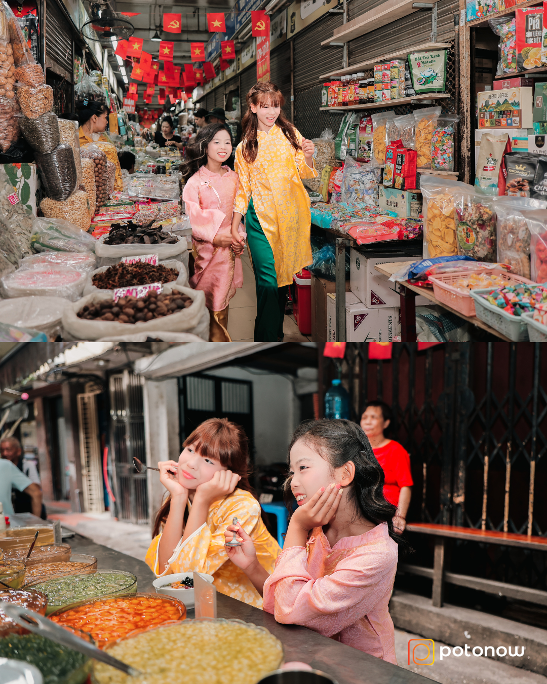 Photoshoot at Dong Xuan Market