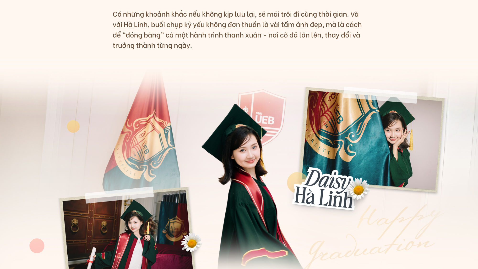 Ảnh tốt nghiệp của Daisy Hà Linh