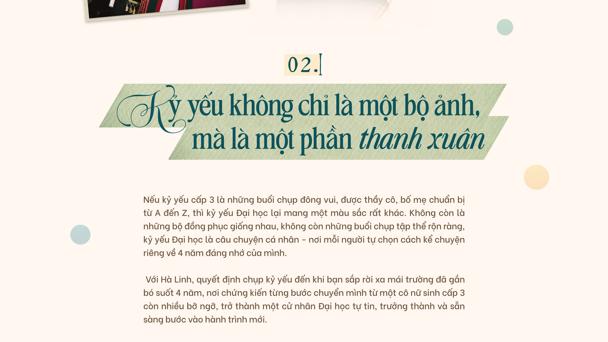 Kỷ yếu không chỉ là một bộ ảnh, mà là một phần thanh xuân