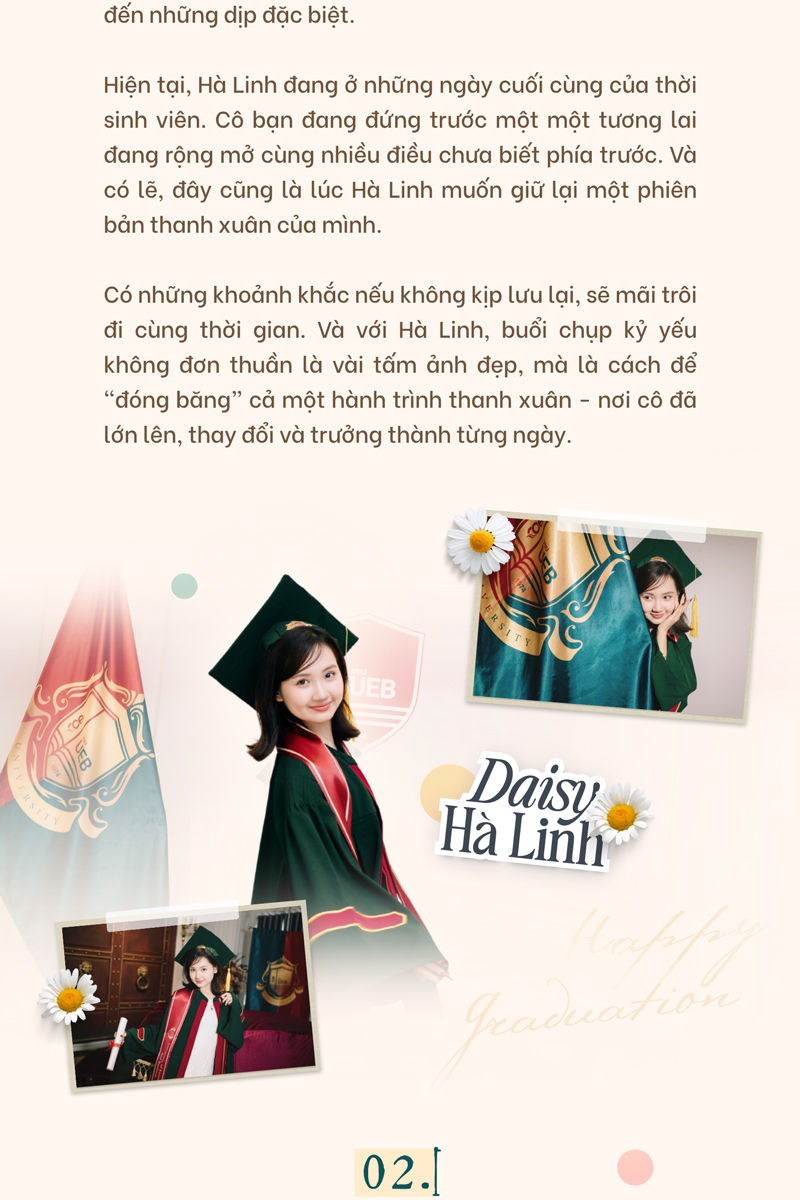 Hiện tại, Hà Linh đang ở những ngày cuối cùng của thời sinh viên