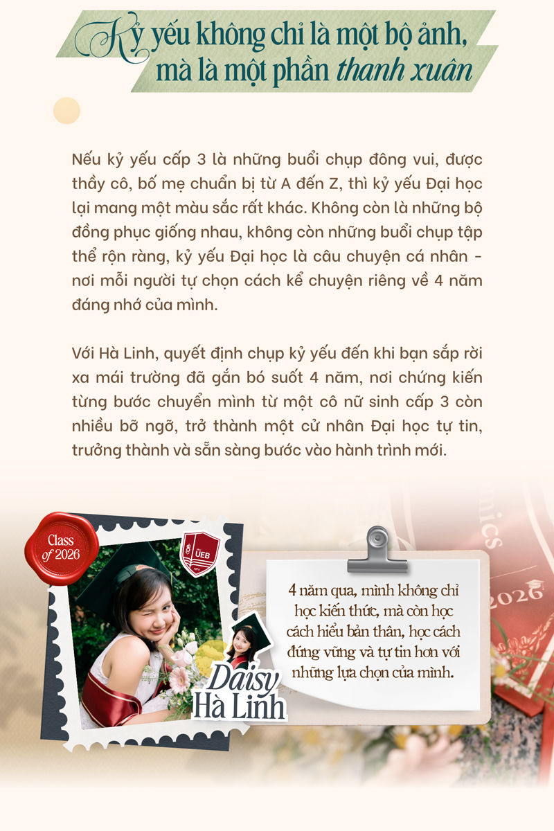 Kỷ yếu không chỉ là một bộ ảnh, mà là một phần thanh xuân