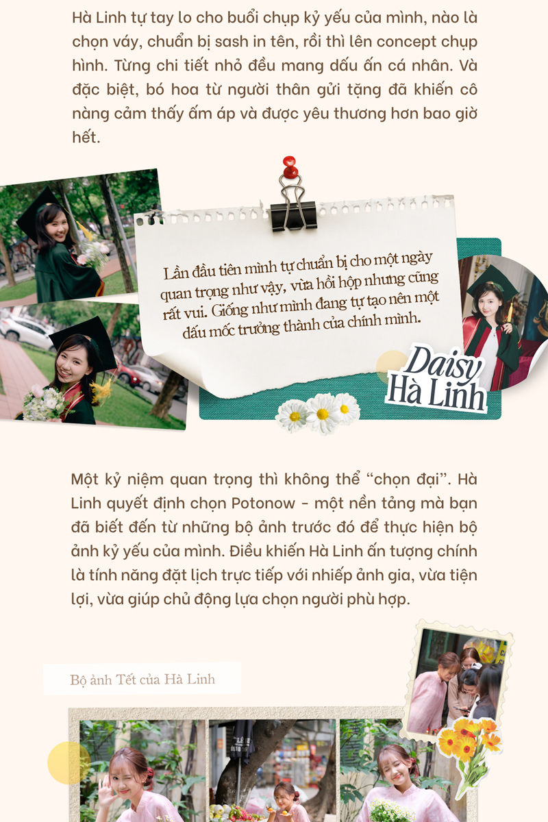 Hà Linh tự tay lo cho buổi chụp kỷ yếu của mình